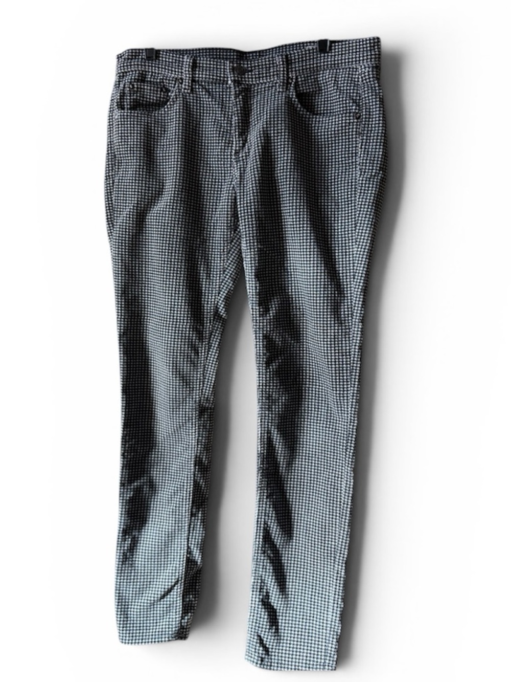 Rag & Bone Slim Houndstooth Skinny Jeans - Black & White